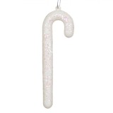 Ornament Brad Crăciun, Acadea Glitter, Spumă, Alb, 12x4 cm, Oem