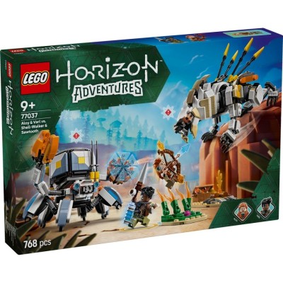 LEGO HORIZON ADVENTURES ALOY SI VARL VS SHELL WALKER SI SAWTOOTH 77037 foto