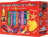Cutie Prima mea biblioteca ilustrata. Primele cuvinte. Bebe invata (8 carticele) - Litera