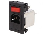 Conector Alimentare AC 6A 250VAC IEC 60320