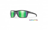 OCHELARI CU PROTECTIE BALISTICA MODEL KINGPIN CAPTIVATE - GREEN MIRROR - MATTE GRAPHITE FRAME, WILEY X