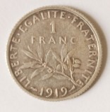 FRANTA 1 FRANC 1919 ARGINT XF ( CITITI VA ROG DESCRIEREA ENUNTUL )