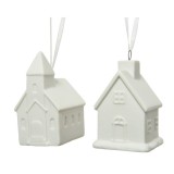 Cumpara ieftin Decoratiune - House Porcelain - White - mai multe modele | Kaemingk