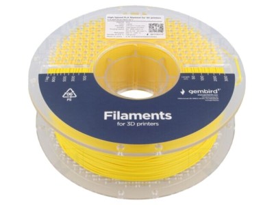 Filament PLA 1,75mm galben 210-240&amp;deg;C 1kg GEMBIRD High Speed foto
