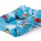 Set reductor bebe nest + paturica + pernuta pentru formarea capului bebelusului SomnArt, model aviator, Albastru