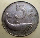 F.057 ITALIA 5 LIRE 1956 RARA