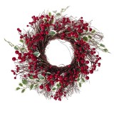 Coronita decorativa de Craciun Vasc-Berries, 45 cm