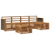 vidaXL Set de canapele de exterior 6 pcs natural 3384255