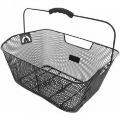 Cos spate bicicleta cu maner, 40x30x18cm, max 25kg, negru