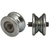 Cumpara ieftin Rola metalica poarta cu bolt, diametru 80mm, gri