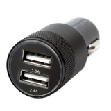 Alim USB A x2 auto 2.4A Spacer negru