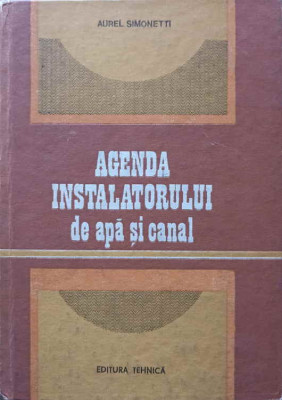 AGENDA INSTALATORULUI DE APA SI CANAL-AUREL SIMONETI foto