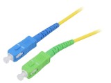 Patch Cord Fibră OS2 SC/APC SC/UPC 15m Galben
