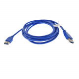 Cumpara ieftin Cablu prelungitor USB 3.0 lungime 3m, Lanberg 41382, conector USB 3.0 mama (AF) la USB 3.0 tata (AM), albastru