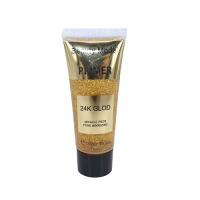 Primer machiaj pentru pori, Beauty Model, 24K Gold, Particule de aur, Stralucitor, 50 ml foto