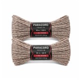 Cumpara ieftin Set de doua corzi paracord premium, DEPOX&reg;, camuflaj desertic, rezistenta 250 kg, nylon, 30 m