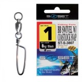 Agrafa Vartej Rulment Sunset ST-S-3807 No.2 BB Swivel Coastlock Snap