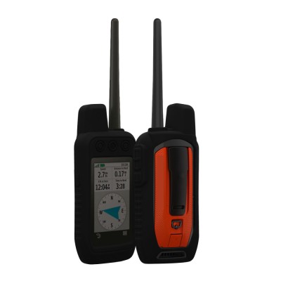 Husa GPS Kwmobile pentru Garmin Alpha 200, Negru/Rosu, Silicon, 59668.47 foto