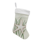 Cizmulita Craciun, alb + verde + crem, 53 cm, SY21SP-03041