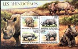 BURUNDI 2011, Fauna, Rinoceri, serie neuzata, MNH