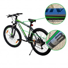 Bicicleta Mountain Bike, roti 26 inch, cadru aluminiu, 21 viteze, frane mecanice pe disc, verde, RESIGILAT foto
