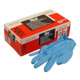 Manusi de protectie de nitril de unica folosinta COLAD 530900 marime L, 285 mm lungime, 0,11 grosime, 100 buc la cutie, albastre