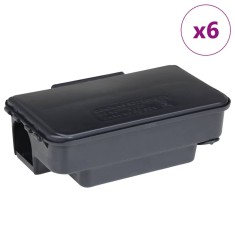 Capcane pentru soareci 6 buc Negru 22x12,5x7,5 cm foto