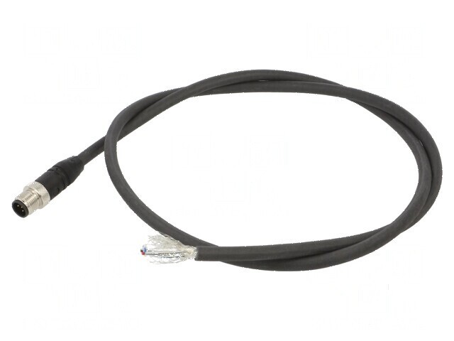 Cablu de conectare M12 drept 1m 250VAC 4A