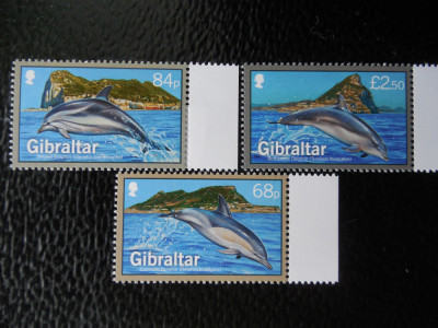 Gibraltar-Fauna marina-serie completa -nestampilate foto