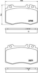 BREMBO P 50 053 PRIME LINE set placute frana,frana disc foto