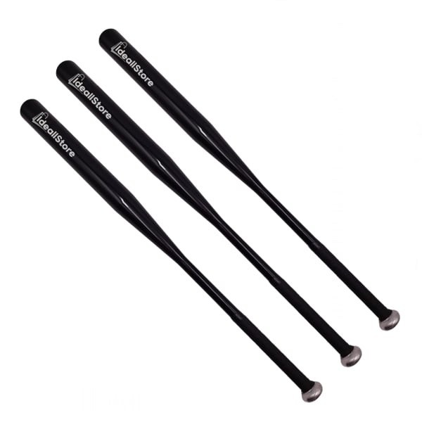 Set de trei bate de baseball DEPOX&reg;, Home Run, aluminiu, 80 cm, negru