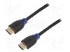 Cablu HDMI - HDMI, din ambele par&amp;#355;i, HDMI mufa, 2m, {{Culoare izola&amp;#355;ie}}, LOGILINK - CH0062