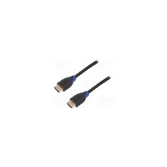 Cablu HDMI - HDMI, din ambele par&#355;i, HDMI mufa, 2m, {{Culoare izola&#355;ie}}, LOGILINK - CH0062