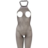 Mandy Mystery Catsuit din Plasa cu Design Decupat Marime Small-Large, Poliamida