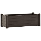 Cumpara ieftin Strat inaltat de gradina, cafeniu, 100 x 43 x 35 cm, PP