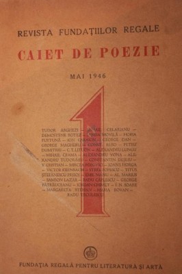 CAIET DE POEZIE MAI 1946 foto