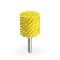 Valec činn&eacute; čelo pr-25,4 mm stopka 6mm, Granulatie Saburr FINA - GALBENA
