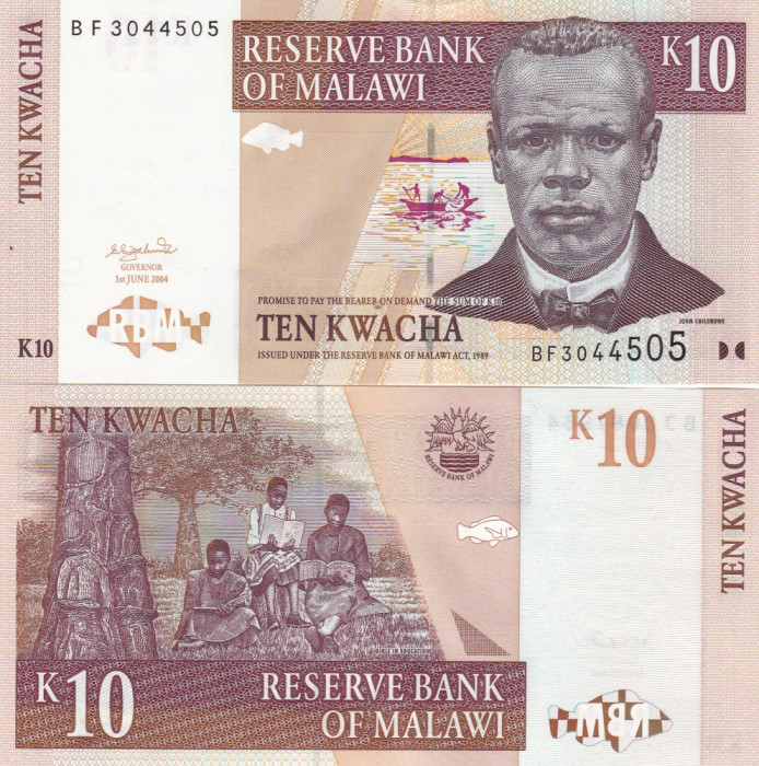 Malawi 10 Kwacha 2004 UNC