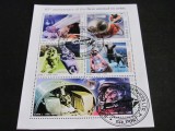 65 Ani de la Primul Animal &icirc;n Orbit, Laika &amp; Sputnik 2 - Bloc Filatelic Sierra Leone 2022