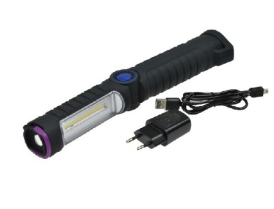 Lampa de lucru, lanterna cu 1 LED+ 1 led UV Magneti Marelli 007935030130 0,9W 110 lm, cu cablaj, cu sistem de fixare, cu magnet, cu maner foto