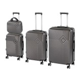 TraveLux Pro XXV gurul&oacute;s bőr&ouml;nd szett sz&uuml;rke