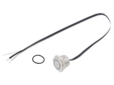 Comutator anti-vandalism ro?u IP65 50mA 24VDC SPST-NO foto