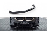 Spoiler Maxton Design versiunea 1 potrivit pentru bara frontala a BMW XM G09 dupa 2022, lac negru Performance AutoTuning