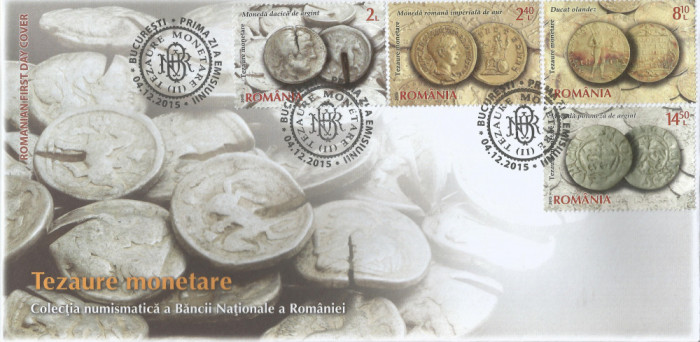 Romania, LP 2087/2015, Colectia numismatica a BNR, Tezaure monetare II, FDC