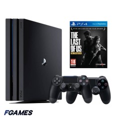 Consola Sony Playstation 4 Pro Ps4 1tb + Doua Controllere + The Last Of Us PlayStation 4, Second-Hand