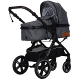 Carucior Copii 2in1 geanta roti EVA maner reversibil parasolar Splendor SPX1GRI JGR