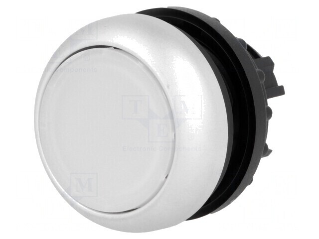 Comutator apăsare 22mm alb IP67