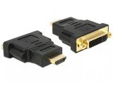 Adaptor HDMI la DVI-I Dual Link 24+5 pini T-M, Delock 65467