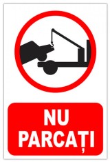 Indicator de parcare nu parcati foto