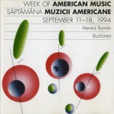 CD Week Of American Music = Săptăm&acirc;na Muzicii Americane (September 11-14, 1994), originală